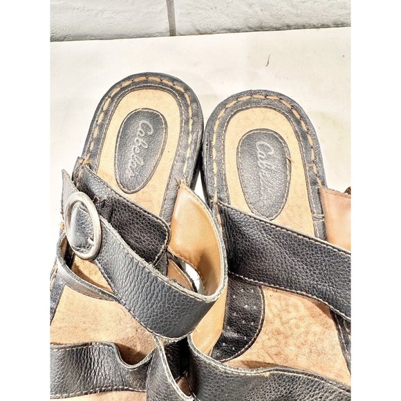 Cabela's Sandal Women's Size 11M Boho Brown Leather Thong Style Slip On - Picture 8 of 10